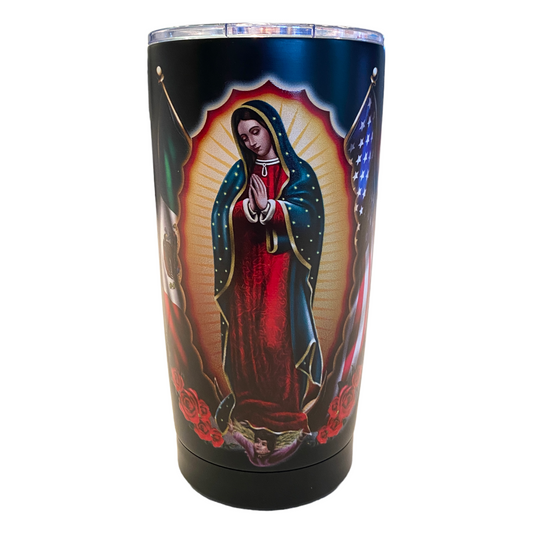 Our Lady of Guadalupe & Savior Stainless Steel Travel Mug 20z