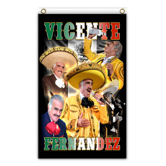 Vicente Fernandez Tribute Flag/Banner